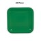 24 Count Green Square Paper Dessert Plates for Birthday Wedding Baby Shower Party Use 7"